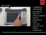 Sitemaster calibration D: How to calibrate a sitemaster?