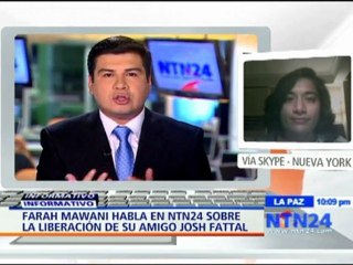 Farah Naaz Mawani, amiga de jóvenes estadounidenses liberados por Irán, habla para NTN24