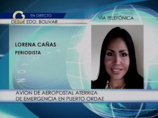 Avión aterriza en Puerto Ordaz luego de incidente con motores y cabina