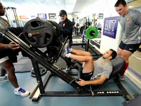 Le XV de France s'entraîne avant le dernier match de poule