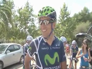 Jornada de Movistar Team con ciclistas amateur