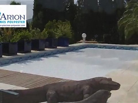 Arion Piscines : Piscine volet roulant immergé