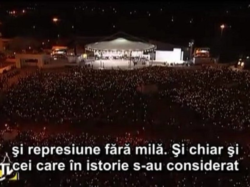 Omilia Papei la Veghea de rugăciune cu tinerii în Târgul din Freiburg