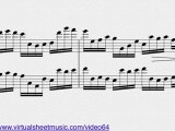 Johann Pachelbel's, Canon in D flute and clarinet sheet music - Video Score