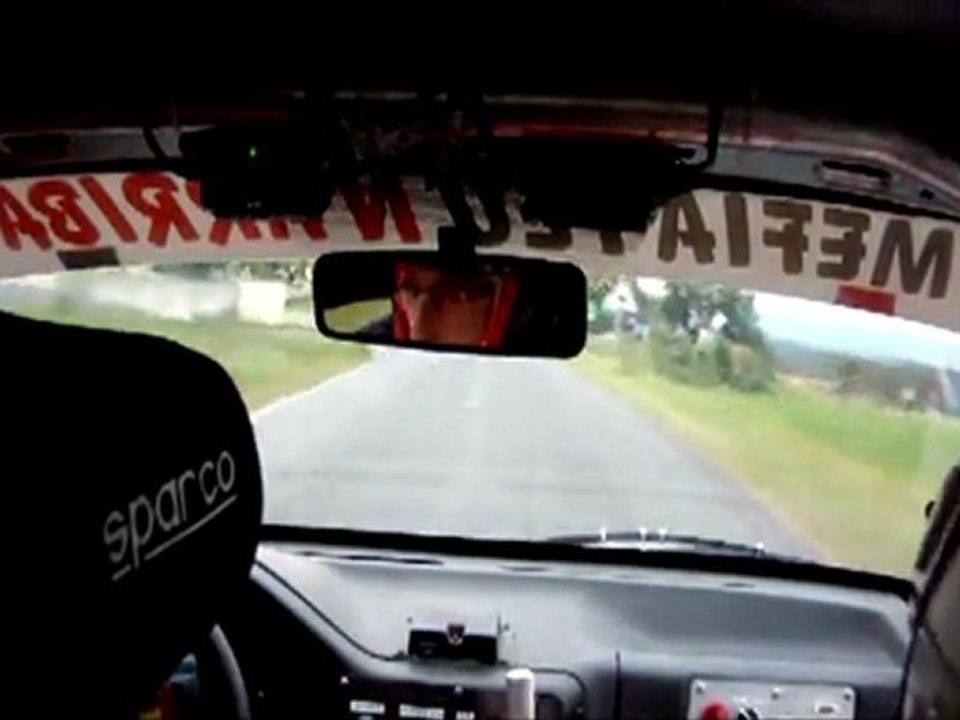 Caméra embarquée rallye des noix 2011 Philippe Bouvier 106 kit-car A5 k es 7 chambles