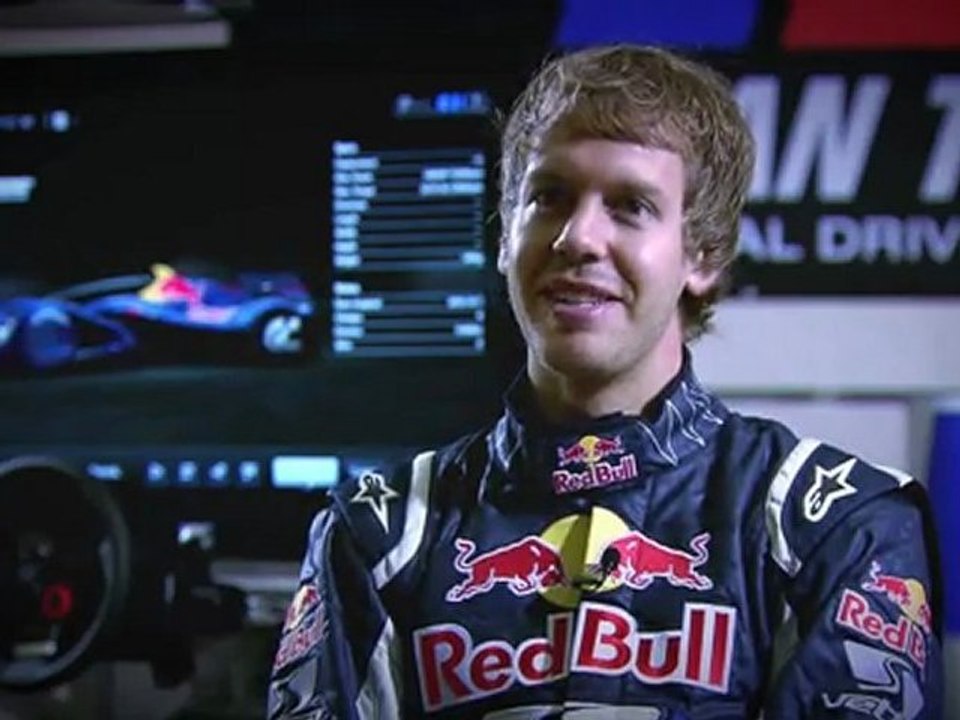 Sebastian Vettel driving GT5 RedbullX1 prototype at Nürburgring GP Course