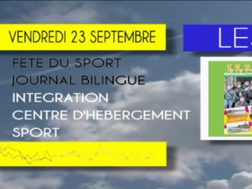 Journal du Vendredi 23 septembre télé gohelle