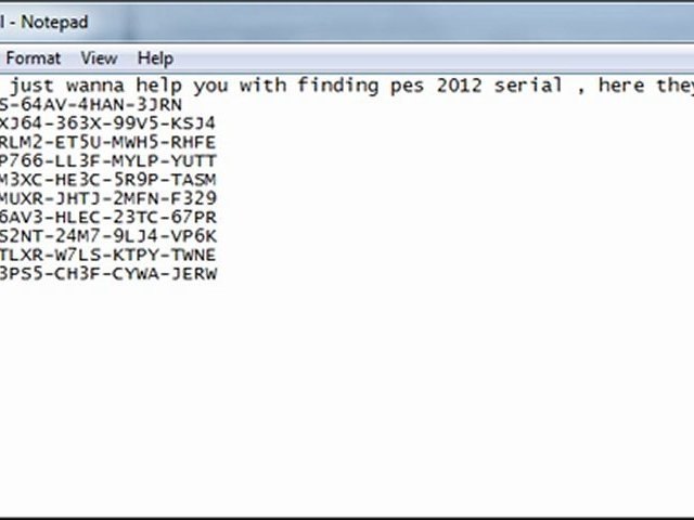 Pes 2012 Serial Number Video Dailymotion