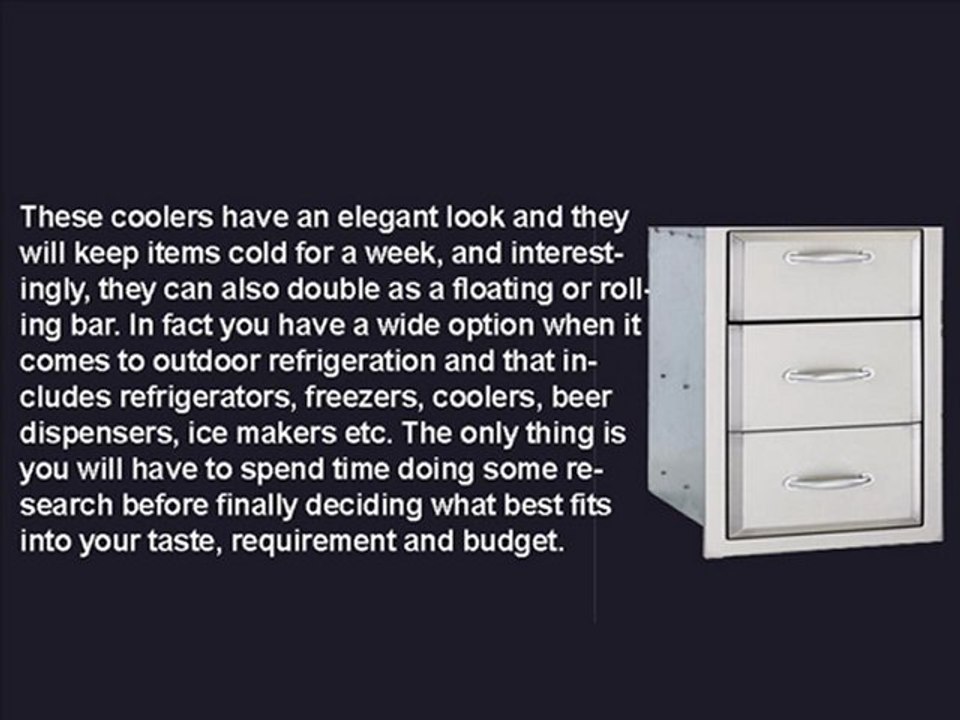 Outdoor Kitchen Coolers for Luxury Kitchens