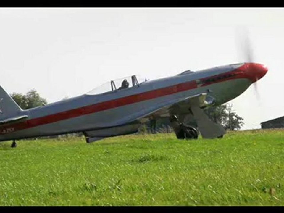 AERO-YVETOT :  Mise en route du YAK 3 pour le vol d'Etretat . . .