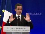 Discours de Nicolas Sarkozy sur la réforme des universités à l'Institut Montaigne