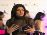 Hot Sushmita Sen In Black Hot Attire  At welcome Bash For Paris Hilrton