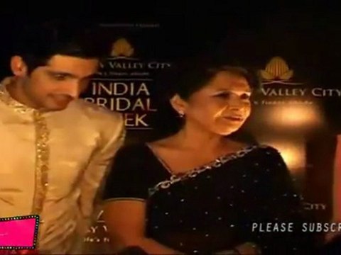 Dia Mirza and Zayed Khan On Ramp At India Bridal Week 2011 For Adarsh Gill