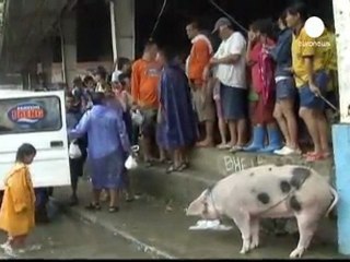 El tifón "Nesat" deja al menos 16 muertos en Filipinas