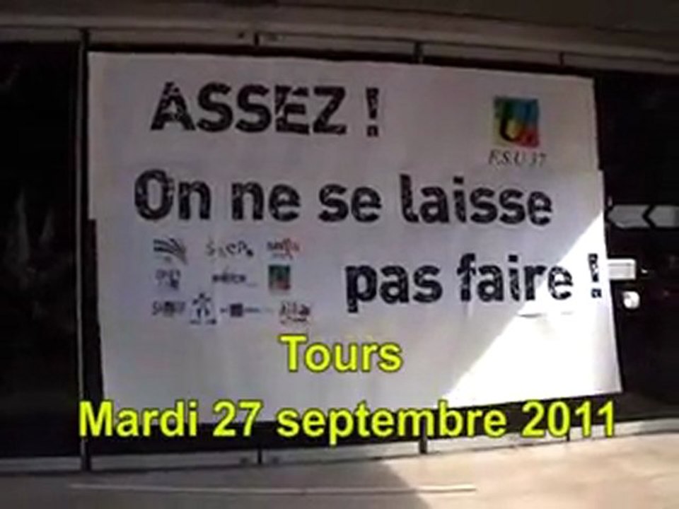 Manif pour école du 27 09 2011à Tours