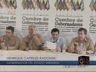 Cumbre de gobernadores en Petare