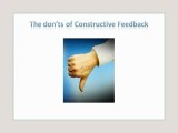 Presentation on Ways of Giving Constructive Feedback – CommLab India