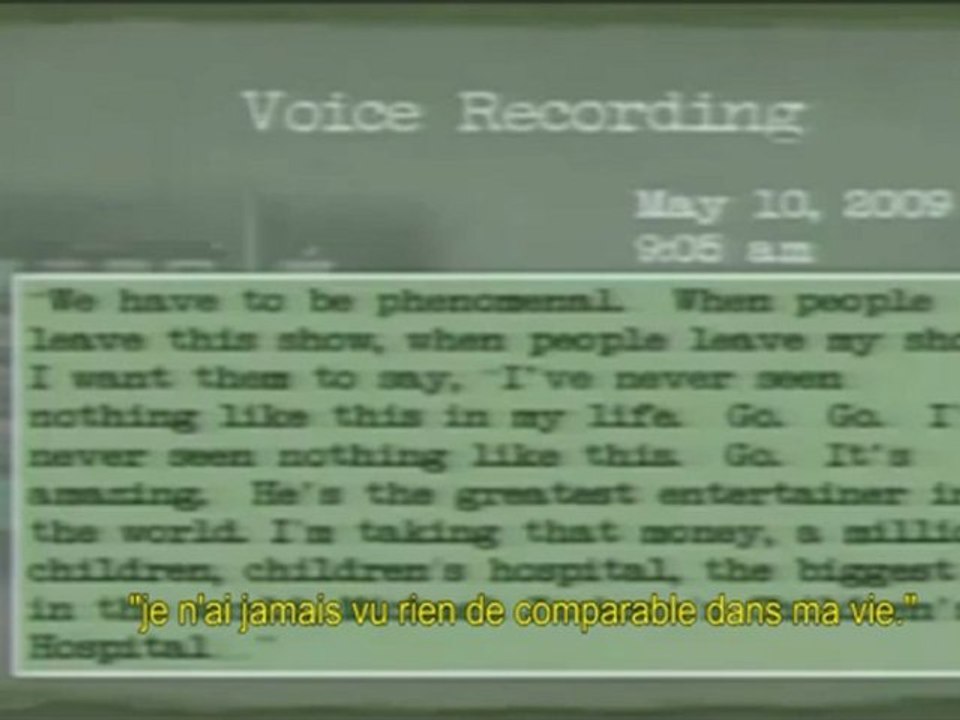 La voix de Michael Jackson diffusée au procès du Dr Murray