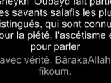 Quel est votre avis sur Sheykh 'Ubayd Al-Jâbirî ?