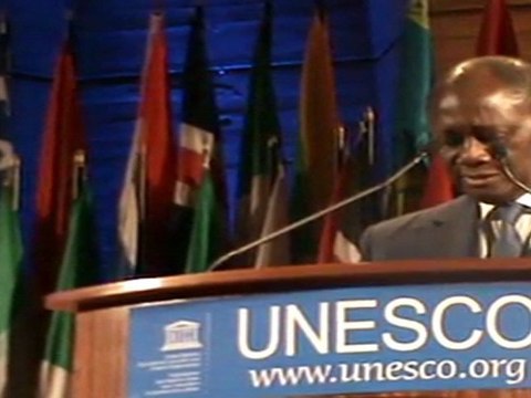 Alassane Watara au 13 prix Houphouët Boigny à l'unesco à Paris
