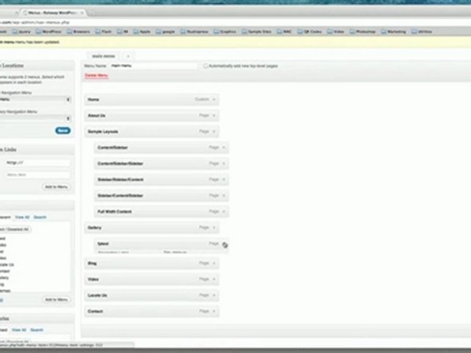 How to Setup and Update Menu in WordPress