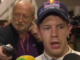 F1 Singapore 2011 - Sebastian Vettel post fps interview