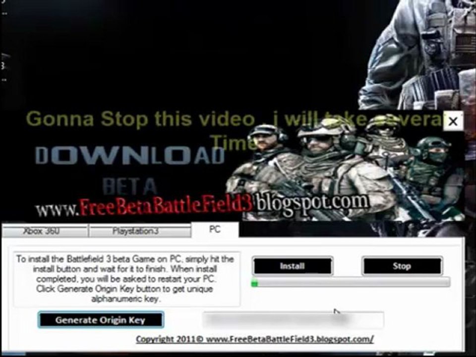 Battlefield 3 Beta Keys download Xbox360,PS3,PC