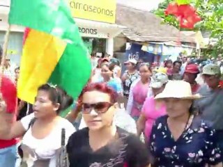 Marcha en respaldo a indígenas de Bolivia