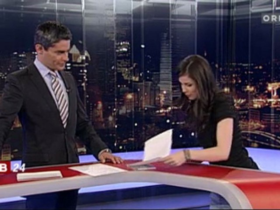 Lena bei Roman Rafreider in der ZiB 24