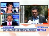 NTN24 entrevistó en exclusiva a Sacha Llorenti, exministro de Gobierno de Bolivia - NTN24.com