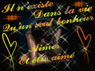 L'important c'est d'être aimé.