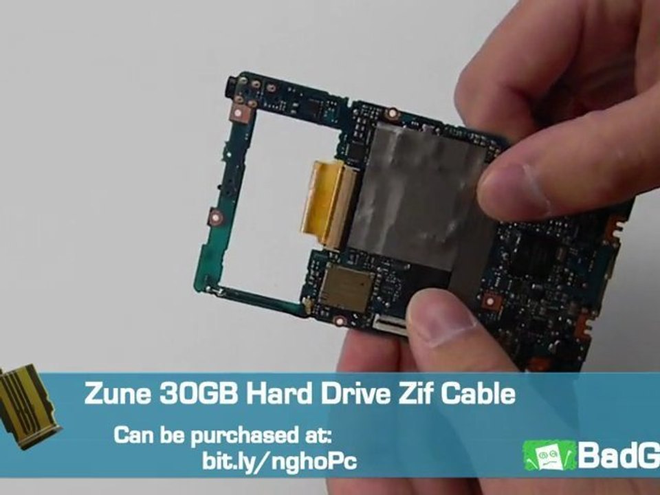 How to install a Zune 30GB Hard Drive Zif Cable