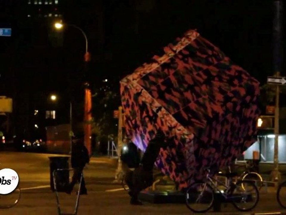 Le zapping arty du Nouvel Obs : "Graffitricotage"