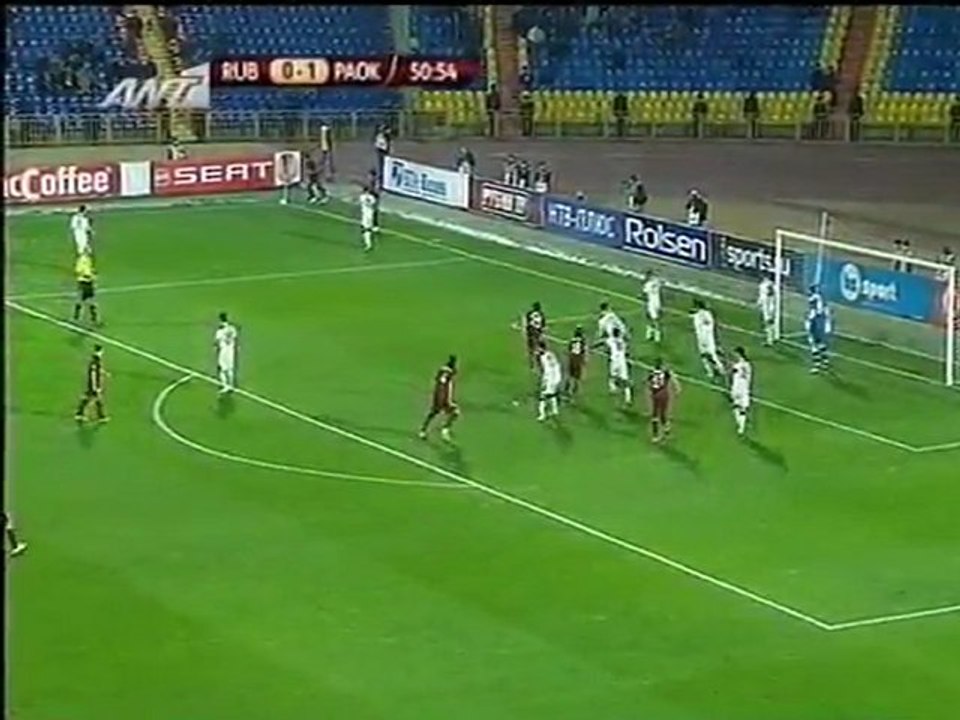 Ρούμπιν Καζάν - ΠΑΟΚ / Η ισοφάριση σε 1-1