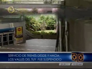 Cerrados trenes del Tuy