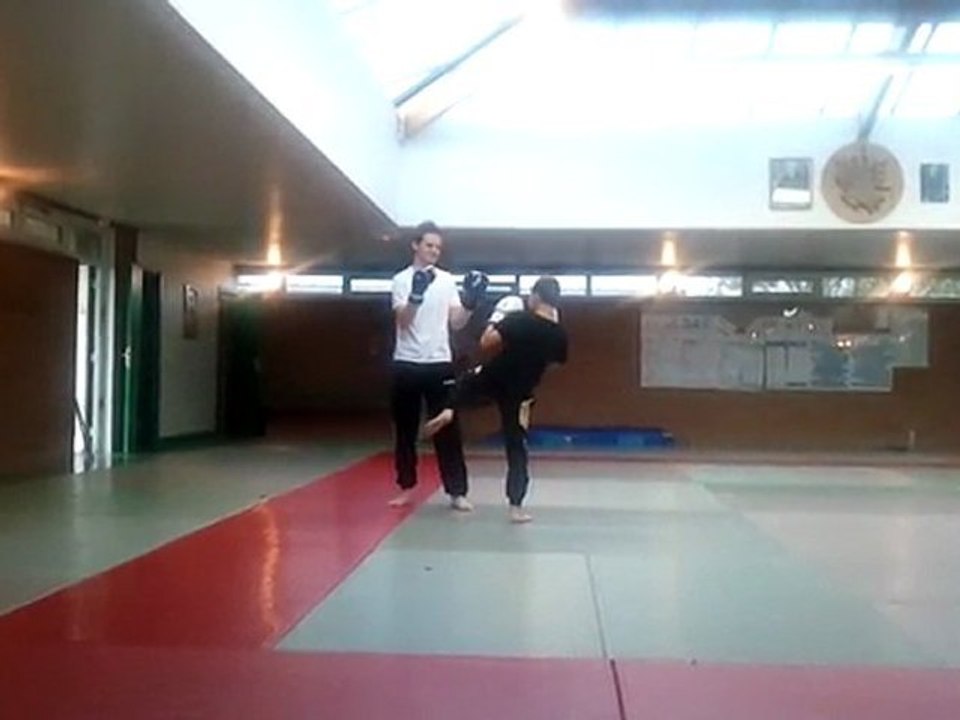 les 2 grands à l'entrrainement de full-contact - 29 septembre 2011