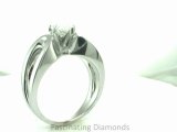 FDENR3123PE Pear Shaped Diamond Solitaire Engagement Ring In Split Band