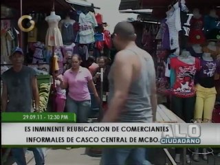 Reubicarán buhoneros de Maracaibo