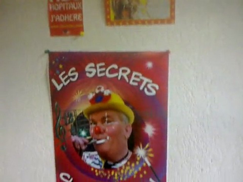 vidéo nouvelle affiche de cassou le clown