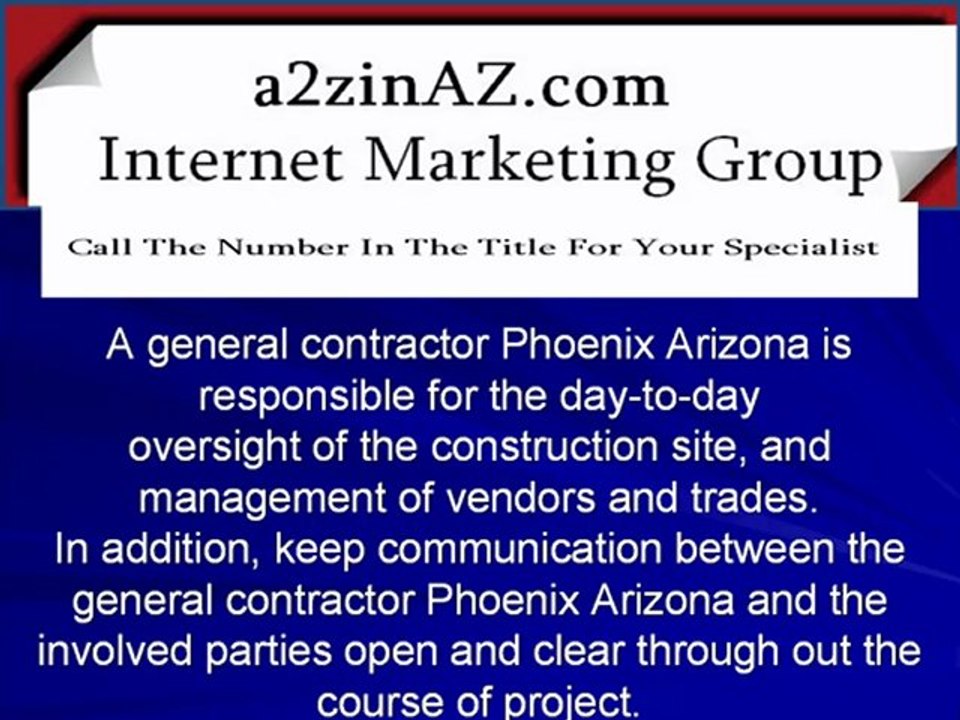 General Contractor Phoenix