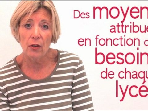 Un séance des enjeux : la dotation globale de fonctionnement des lycées