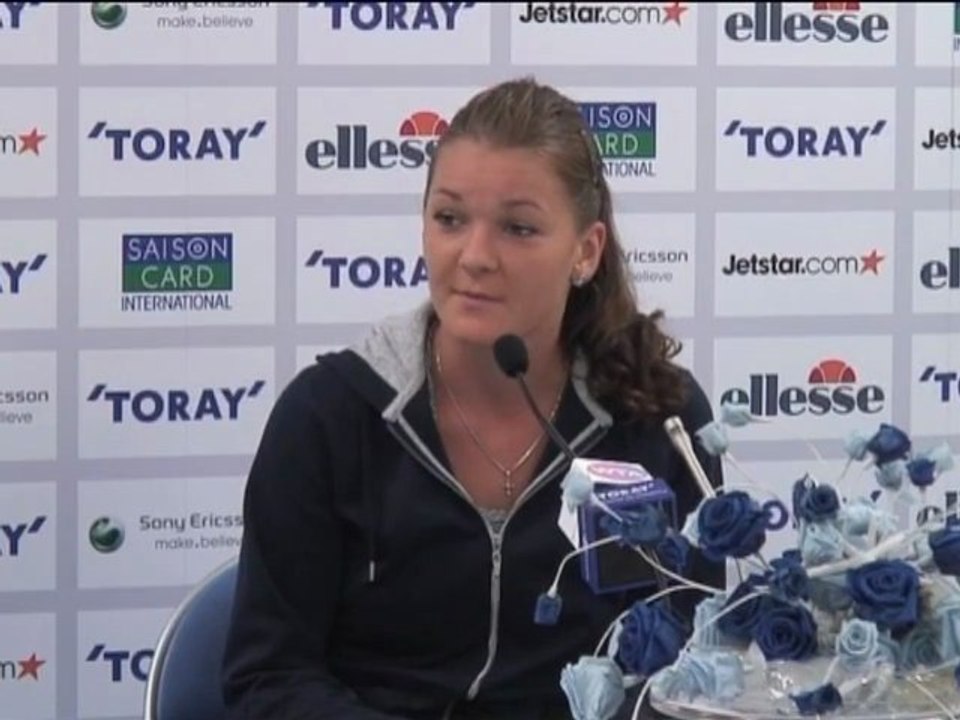 Tokio - Radwanska freut sich über Sieg