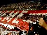 AC Milan Choreo supporters in San Siro Geweldige sfeer