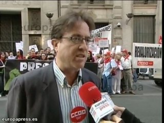Los pensionistas protestan contra los recortes