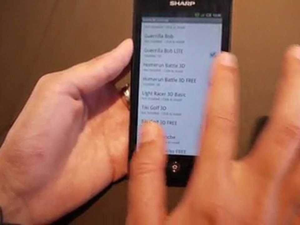 Sharp Aquos SH80F, un smartphone 3D avec convertion en temps réel des contenus 2D vers 3D ! 2/2