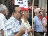 Manifestación contra el recorte de las pensiones