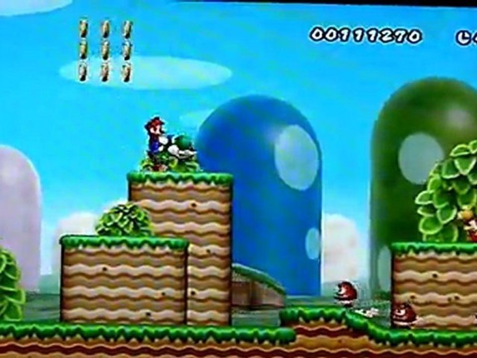 (WT) New Super Mario Bros Wii [01] : mon 1er waltrough on dailymotion