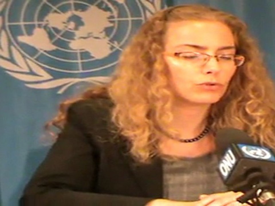 Conférence de presse de Laura Dupuy Lasserre, présidente du Conseil de droits de l'homme