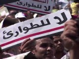 Egypte: manifestation anti-militaire place Tahrir