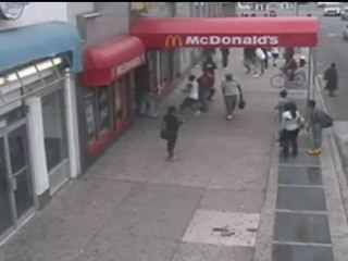 MCDONALD'S SHOOTING: Shocking scenes as man is gunned down